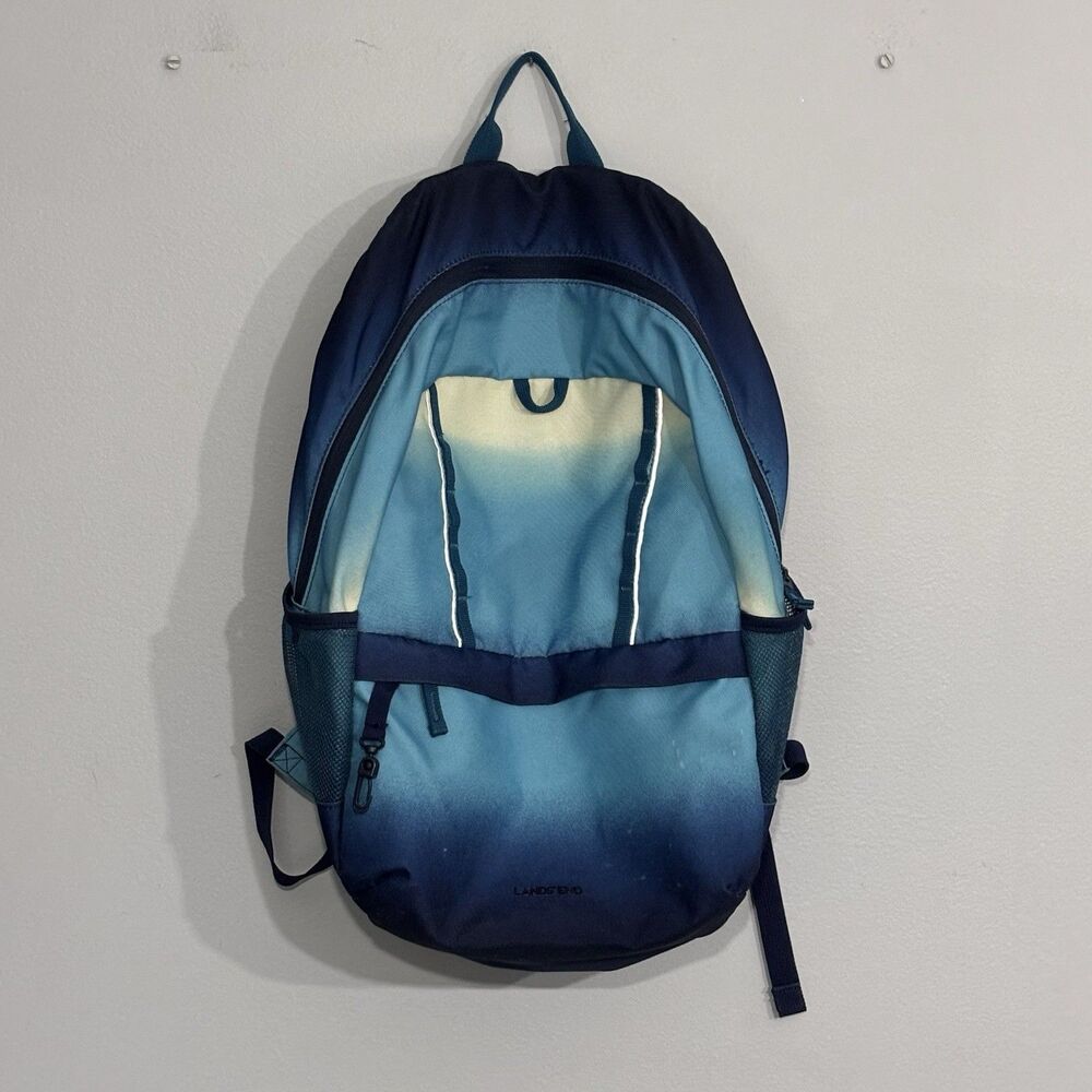 Landsβ End The Classmate Medium Kids Backpack Blue OmbrΓ© Unisex Girls Boys
